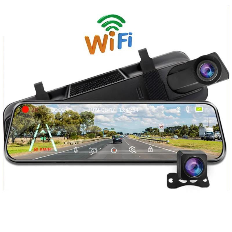 Dash Camera 2048P Dual 1080P Cameras 170° Wide Angle - 9.66" Antiglare IPS Touchscreen Night-Vision Loop Recording Collision Locking Parking Monitoring Car DVR for Daily Driving and Vehicle Security - Image 4