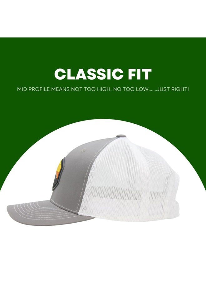 Lindo Trucker Hat - Mountain Sky (Graphite/White) - Image 2