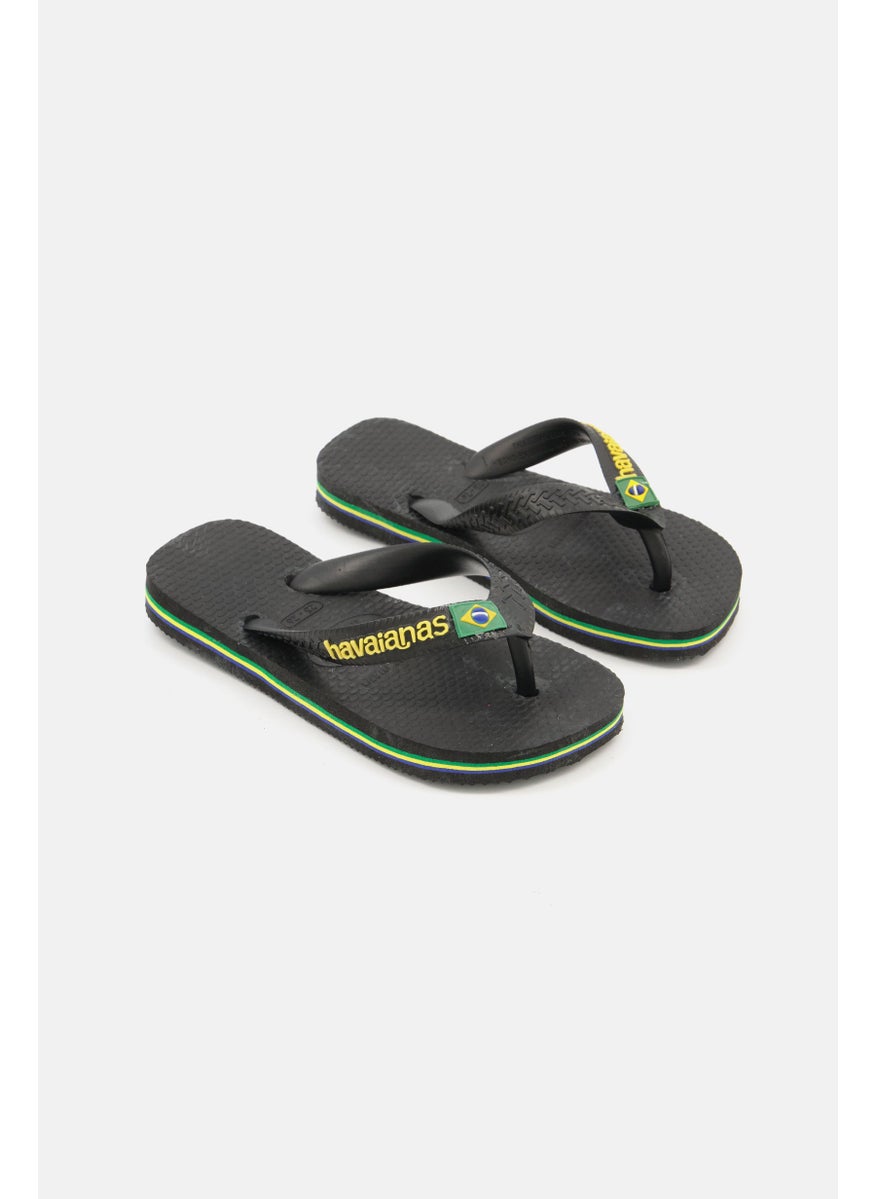havaianas - Toddlers Boy Slip On Slippers, Black Combo - Image 1