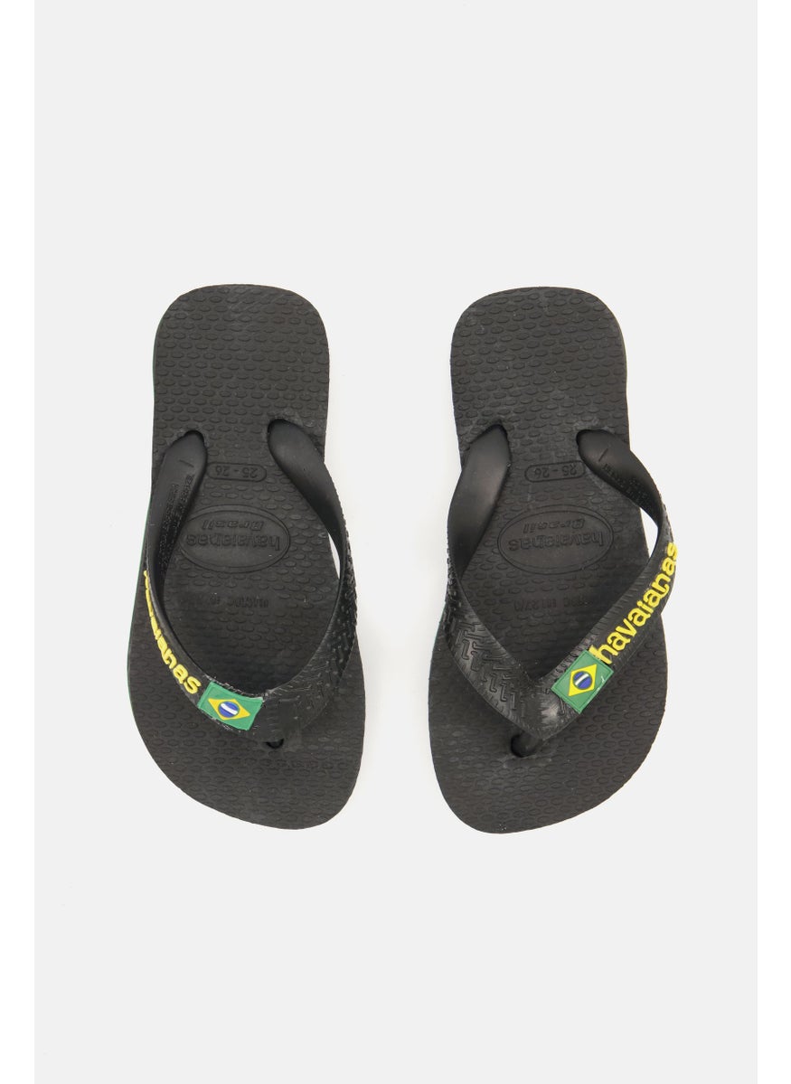 havaianas - Toddlers Boy Slip On Slippers, Black Combo - Image 1