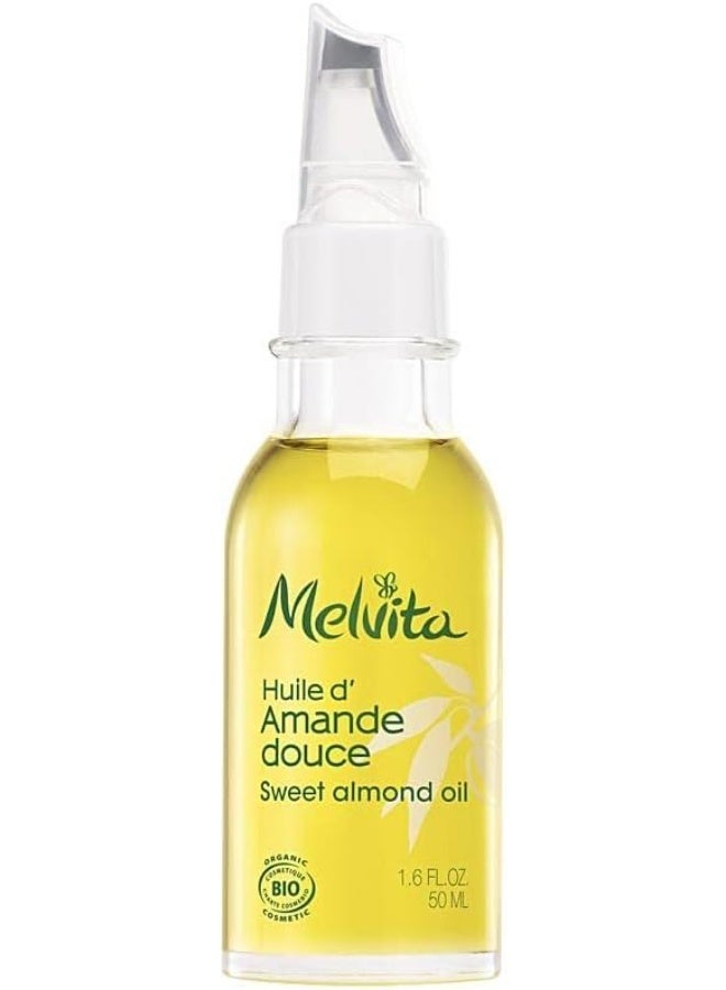 Melvita Sweet Almond Oil Organic 50ml - Image 1