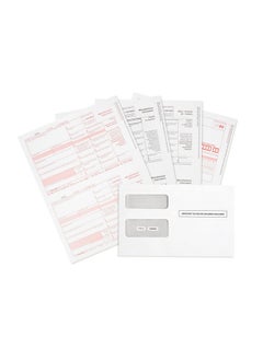 1099 Misc Forms 2023 4 Part Tax Forms Kit 25 Vendor Kit Of Laser Forms Compatible With Quickbooks And Accounting Software 25 Self Seal Envelopes Included