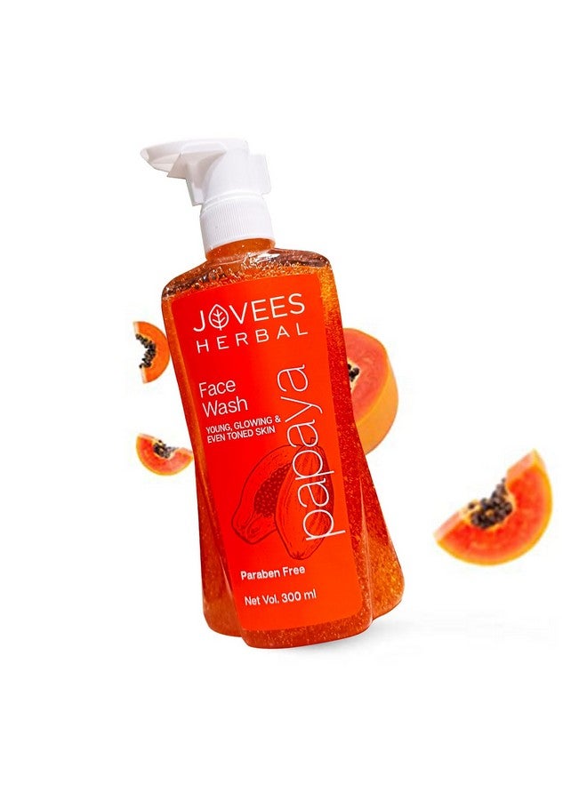 Jovees Herbal Papaya Face Wash For Womenmen Brightening And Glowing Skin Removes Pigmentation And Dark Spots For All Skin Types 300Ml - Image 3
