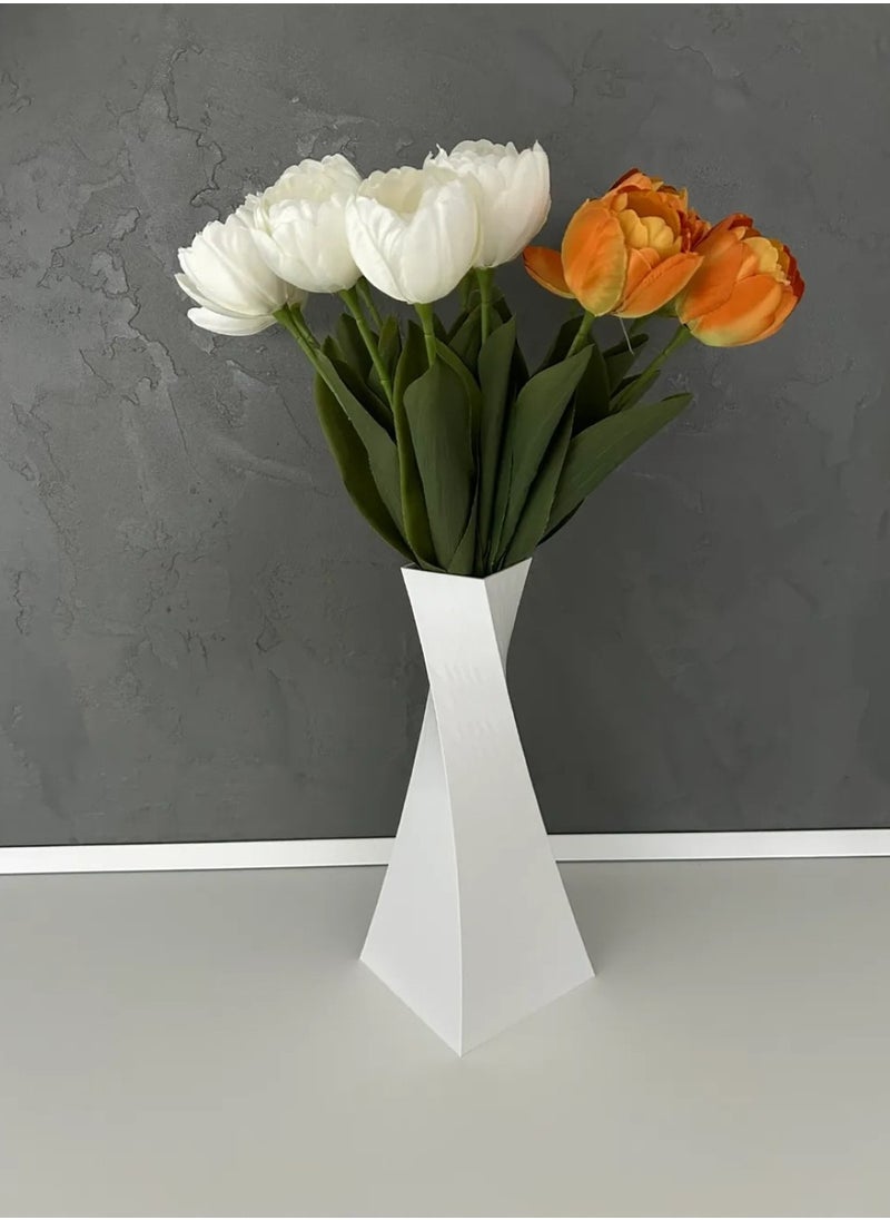 3D Brothers - Artistic Twisted Vase - Unique Home Decor Piece - Image 1