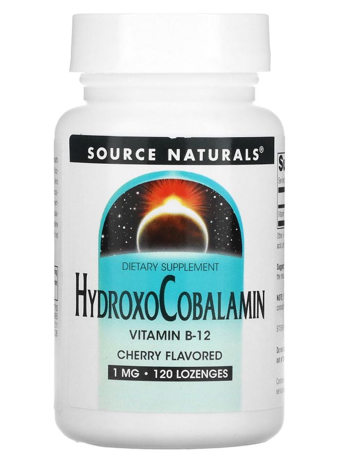 HydroxoCobalamin Vitamin B12 Cherry  1 mg 120 Lozenges