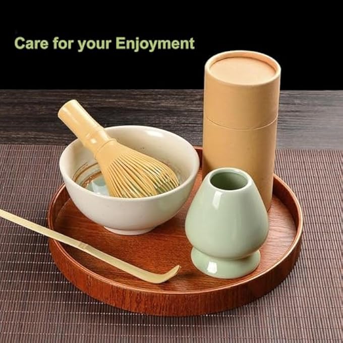 Unity Plastic Matcha Whisk And Frother Set Green And Black Black  Green - Image 3