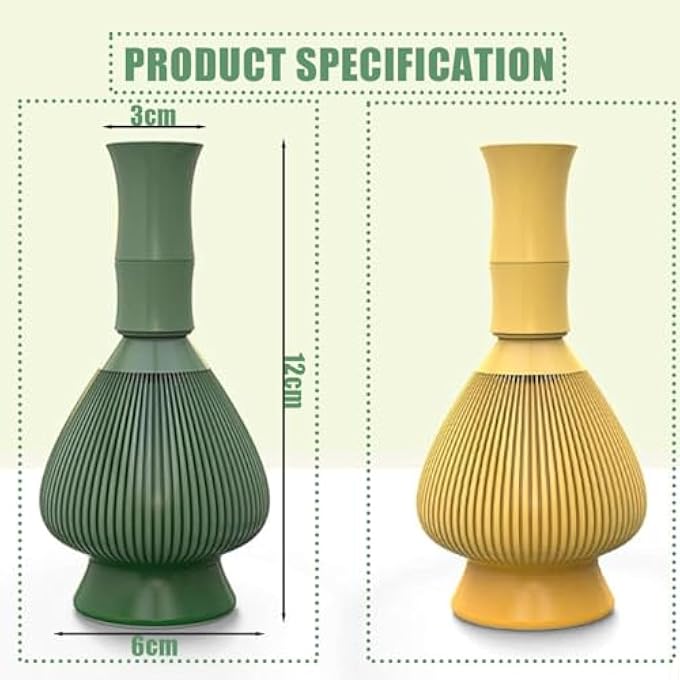 Unity Plastic Matcha Whisk And Frother Set Green And Black Black  Green - Image 2