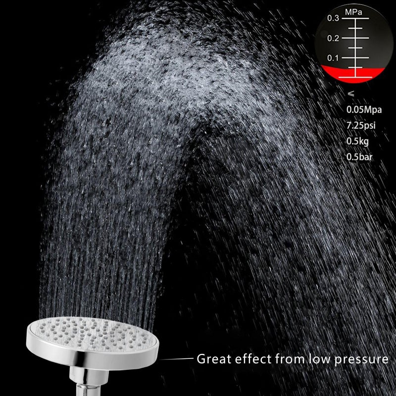 Nuodan High Pressure Shower Head - 4.7â€œ Powerful Bathroom Pressure Boosting Rain Showerhead - Perfect Universal Replacement for Rainfall Shower Heads (Chrome) - Image 2