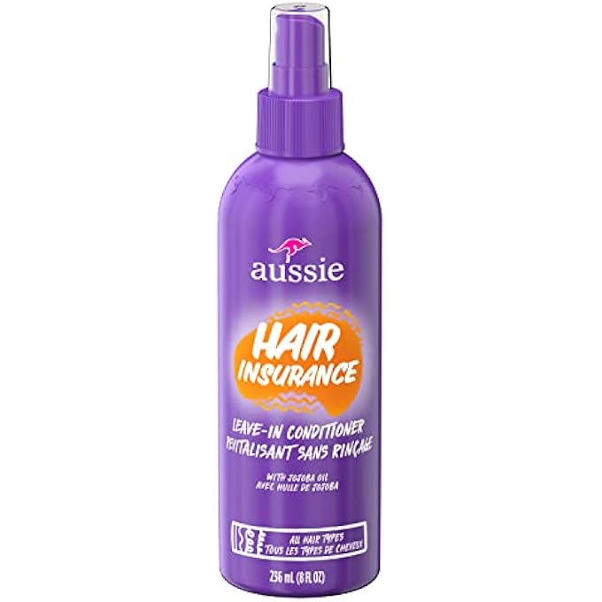 Aussie HAIR INSURANCE, LEAVE-IN CONDITIONER FOR ALL HAIR TYPES, 8 FL OZ - Image 1