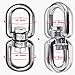Velomill 21 Heavy Duty 304 Stainless Steel Swivel Ring Double Ended Swivel Eye Hook with SUS304 Snap Hooks for Web Tree Swing Swing Spinner Hanger Reliable and Safe M6 - Image 3