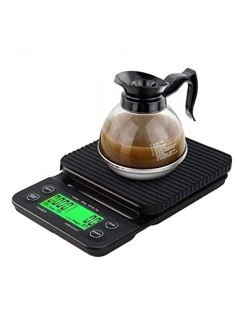 كراون ميزان رقمي متعدد الوظائف مع مؤقت، كراون KW-46028 - أسود - Image 3