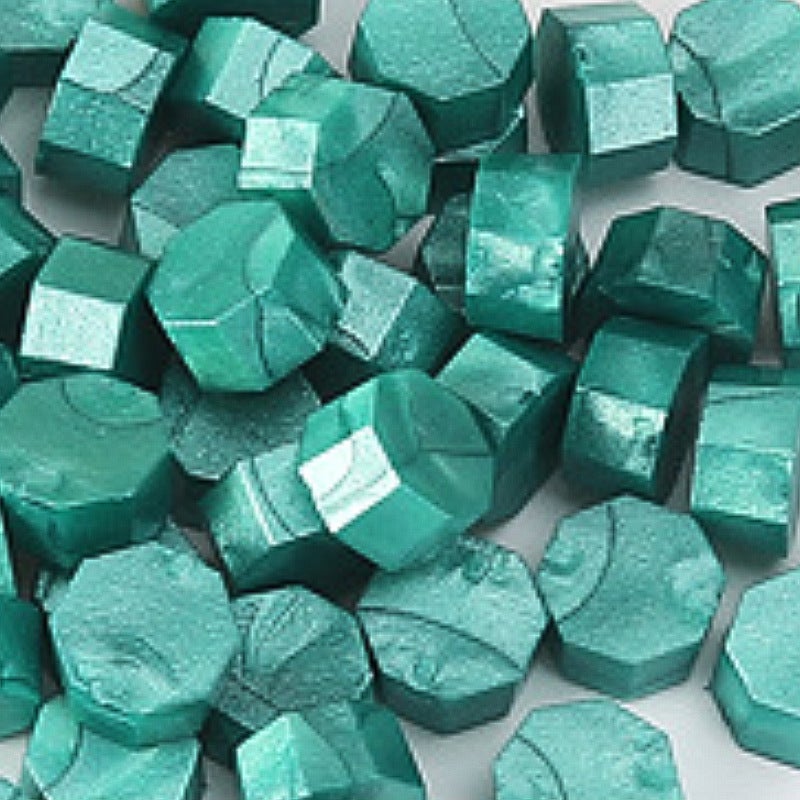 Generic Vintage Sealing Wax Beads 500g Multicolor Peacock Green (about 2600 tablets) 