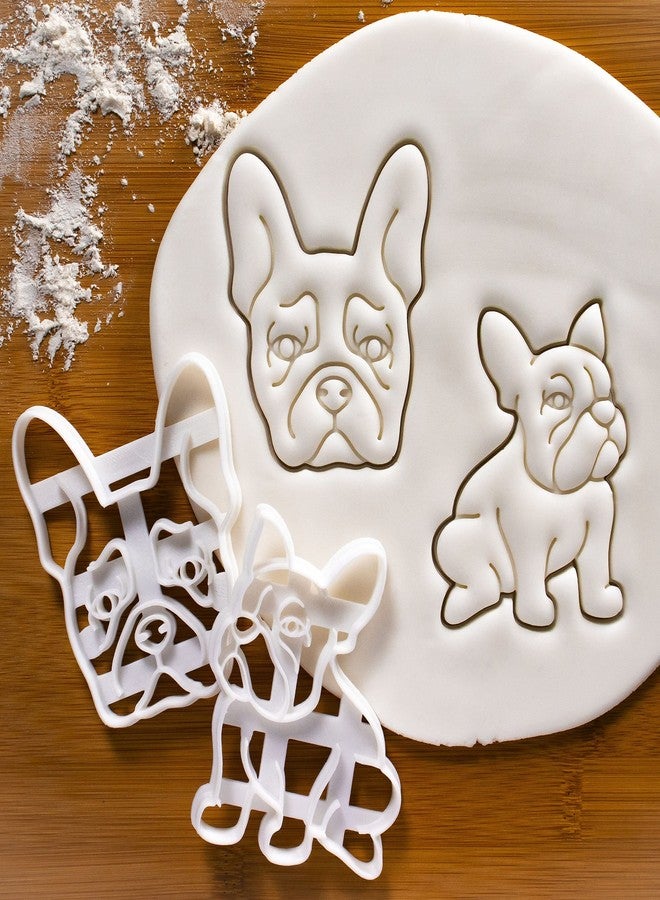 Bakerlogy Set of 2 French Bulldog cookie cutters (Designs: Body & Face), 2 pieces - Bakerlogy - Image 2