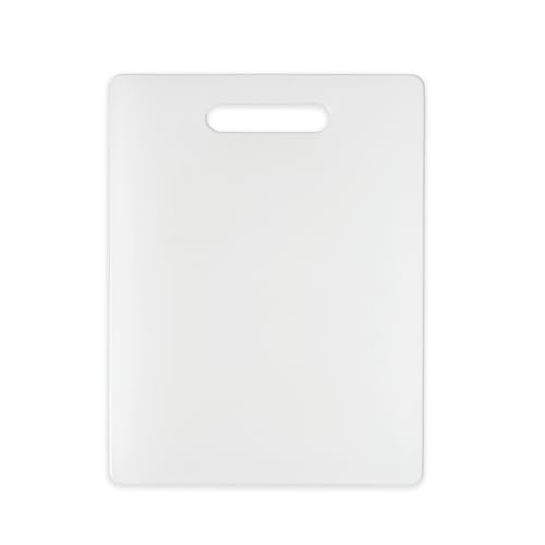 Dexas NSF Polysafe Cutting Board with Handle, 8.5 by 11 inches, White - Image 3