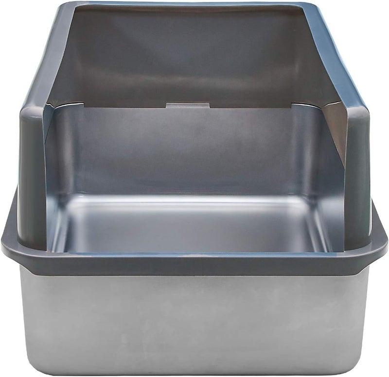 iPrimio XL Cat Litter Box Enclosure - Stainless Steel Large for Boxes Big Cats - Never Absorbs Odor - XL Cat Litter Box Enclosure with Teflon Coating - Litter Box Enclosure Only - Easy to Clean - Image 4