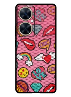 Theodor Protective Case Anti Scratch Shock Proof Bumper Cover For Huawei Nova 11i Love Signs  - Image 1