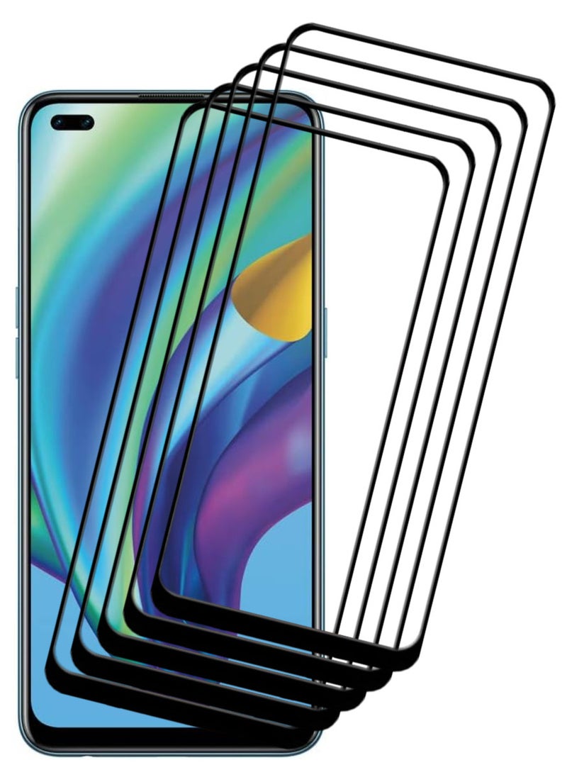 ACLIX 5 Pieces Antistatic ESD Dustproof Premium Quality High Definition Tempered Glass Screen Protector Designed For Oppo A93 - Image 1
