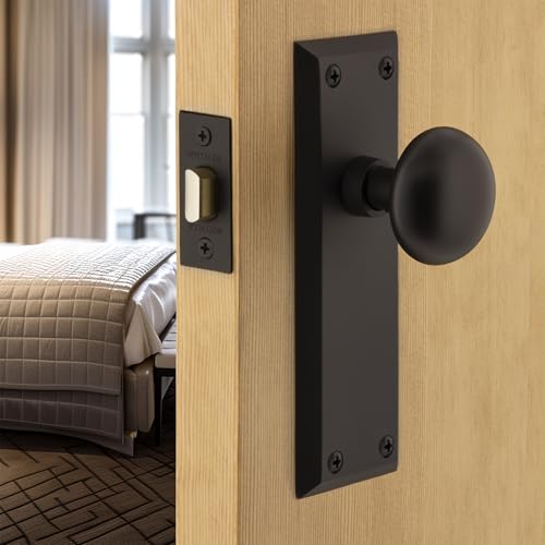 Nostalgic Warehouse New York Door Knob with Plate - Image 2