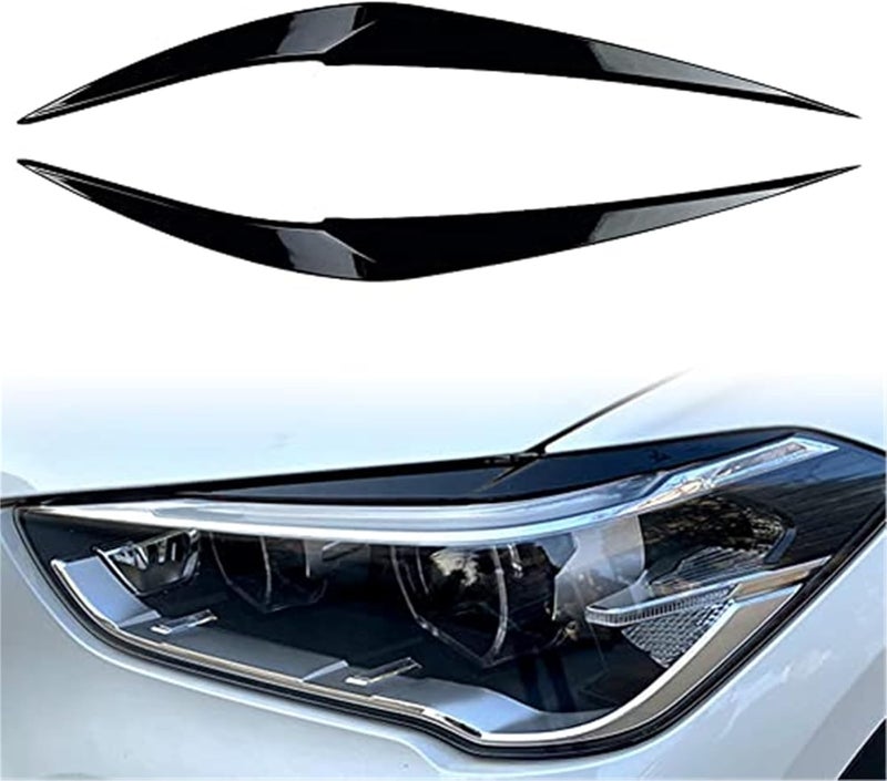 Vuzmode Glossy Black Headlight Eyelids Trim for X1 F48 - Image 3