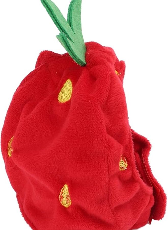Adjustable Pet Strawberry Hat Comfortable Cat Dog Costume for Christmas Birthday Party - Image 4