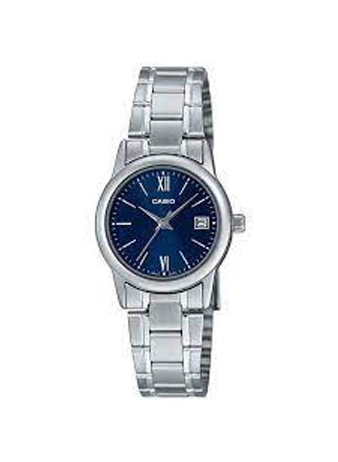 كاسيو ساعة يد من ستانلس ستيل بعقارب LTP-V002D-2B3UDF - Image 1