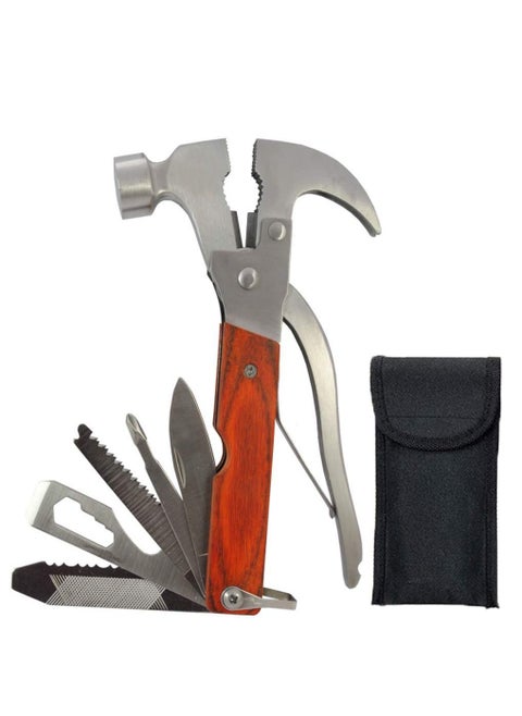 10 in 1 Stainless Steel Multi-Functional Pocket Hand Tool Set with Travel Pouch