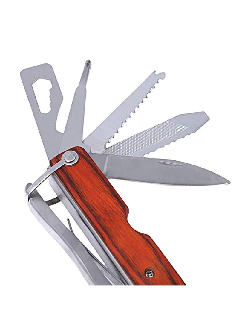 Generic - 10 in 1 Stainless Steel Multi-Functional Pocket Hand Tool Set with Travel Pouch - Image 1