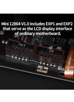 Excefore LCD Graphic Smart Display Control Board with Adapter and Cable, Mini12864 V2.0 for Ender-3 VORON 2.4 Prusa-i3 3D Printer RAMPS 1.4 RepRap 3D Printer Mendel Prusa Arduino  - Image 3