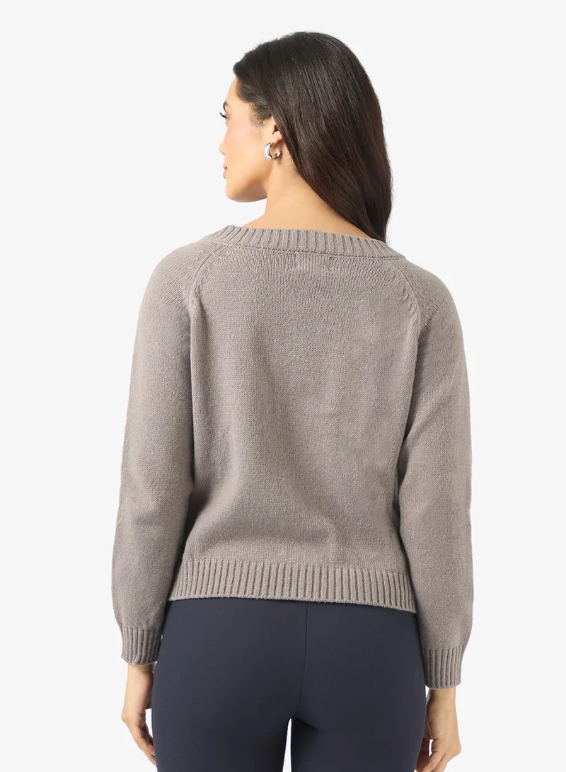 ELLA Cardigan With Front Zipper