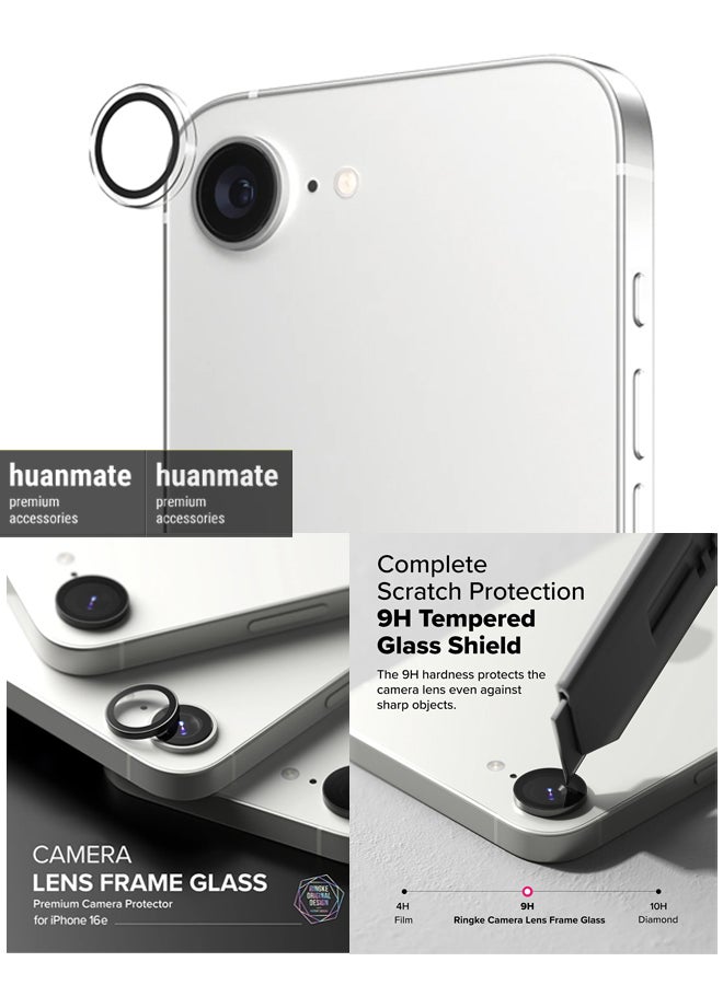 2 in 1 Apple iPhone 16e Screen & Camera Protector - High Transparency Full Coverage Shield for Scratch & Impact Protection - Screen & Camera Protector for Apple iPhone 16e