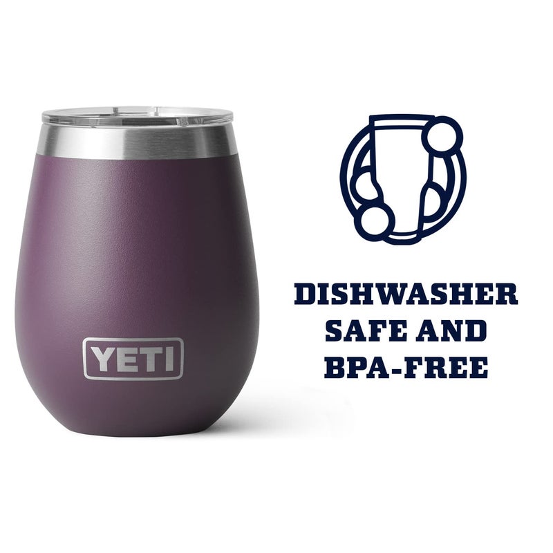 YETI Stainless Steel Rambler Wine Drinking_Cup, Vacuum Insulated, with MagSlider Lid, 10 Ounces, Nordic Purple - Image 4