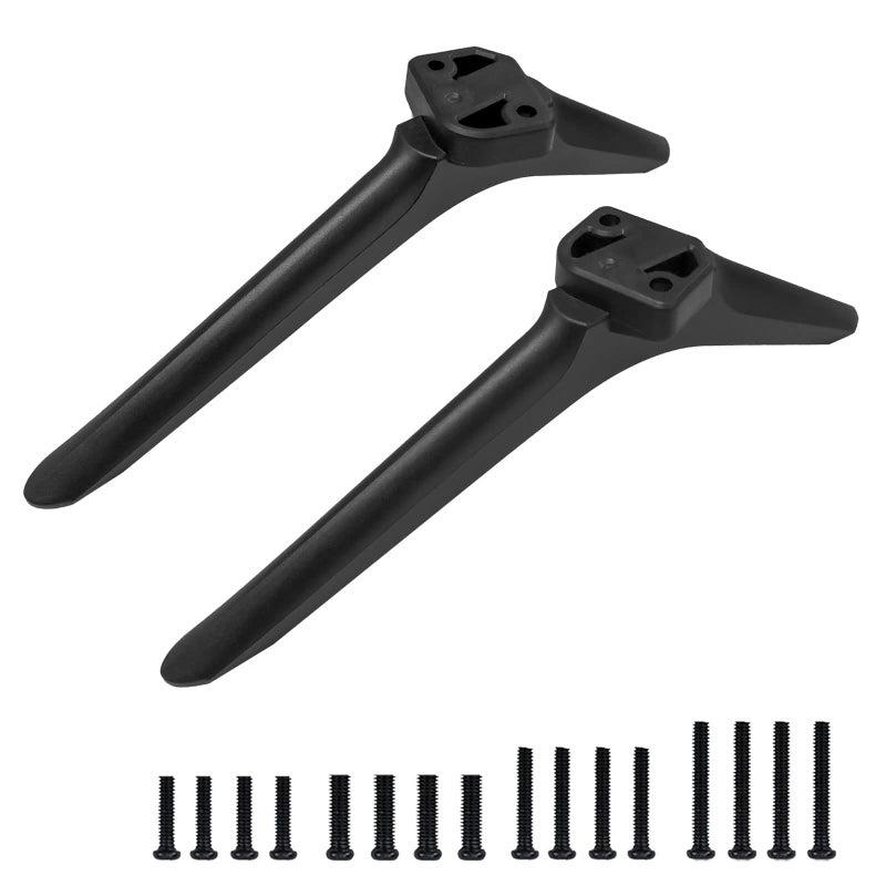 Dinghosen TV Base Stand for Hisense TV Legs TV Stand Legs for Hisense Smart TV Stand 50A6G 50A6GX3 43R6E3 43R6E1 43H6530F 55R6E1 55R6G 55R6070G 55R6090G 55R6040G 55H6500F 55H6550F 65H6580F 65H6590F with Screws - Image 2
