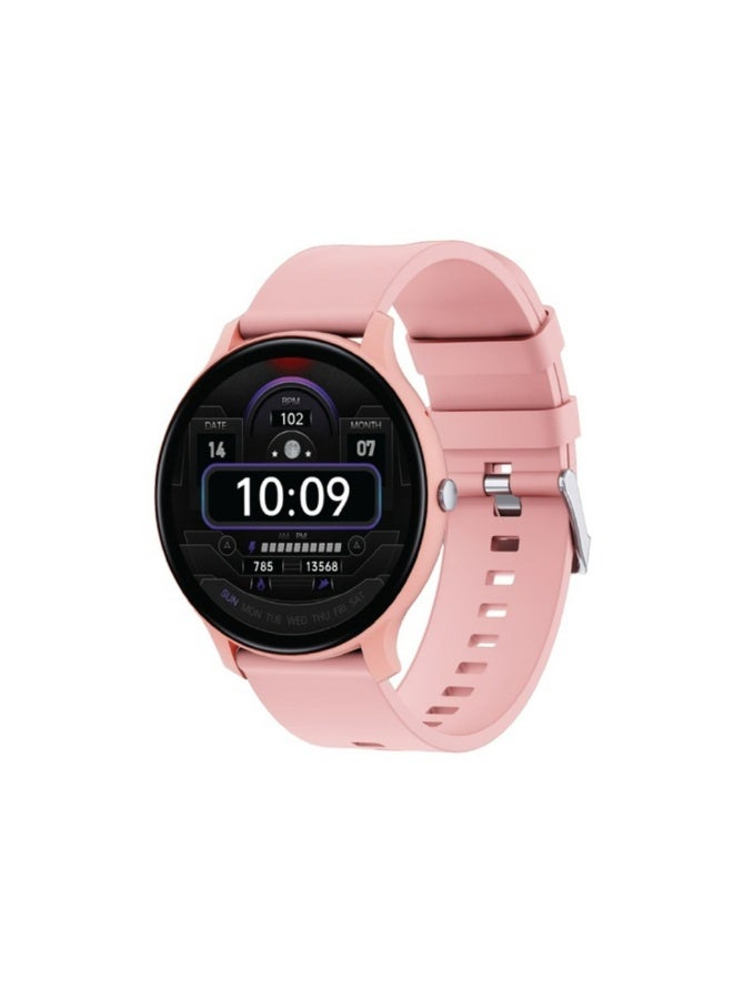 GREEN LION GT-FIT Smart Watch with 1.45” Always-On Display, Bluetooth Calling, Heart Rate & Sleep Monitoring, Multiple Sports Modes, IP68 Waterproof, 5-7 Days Battery, Magnetic Charging – 22mm Strap-Pink