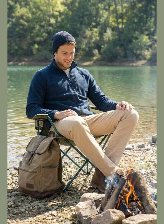 Buratti  Buratti Slim Fit Zip-Up Pocket Stand Collar Cold-Proof Fleece Cardigan for Men 5906028 for Men | Best Price UAE