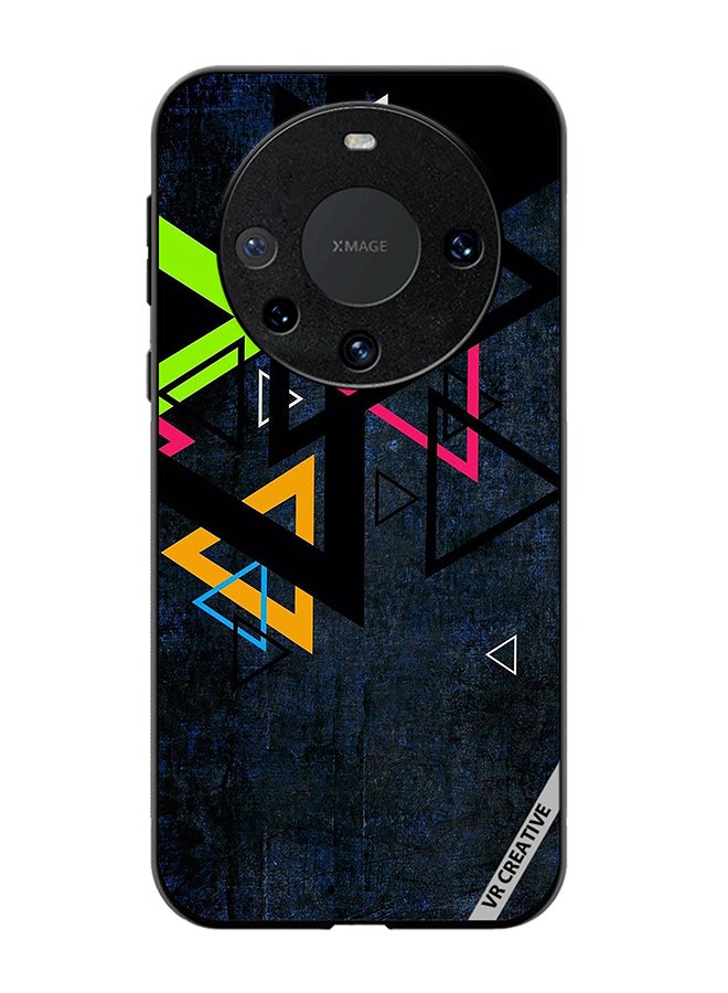 VR CREATIVE Protective Case Cover For Huawei Mate 60 Pro Plus Multiple Triangle Design Multicolour - Image 1