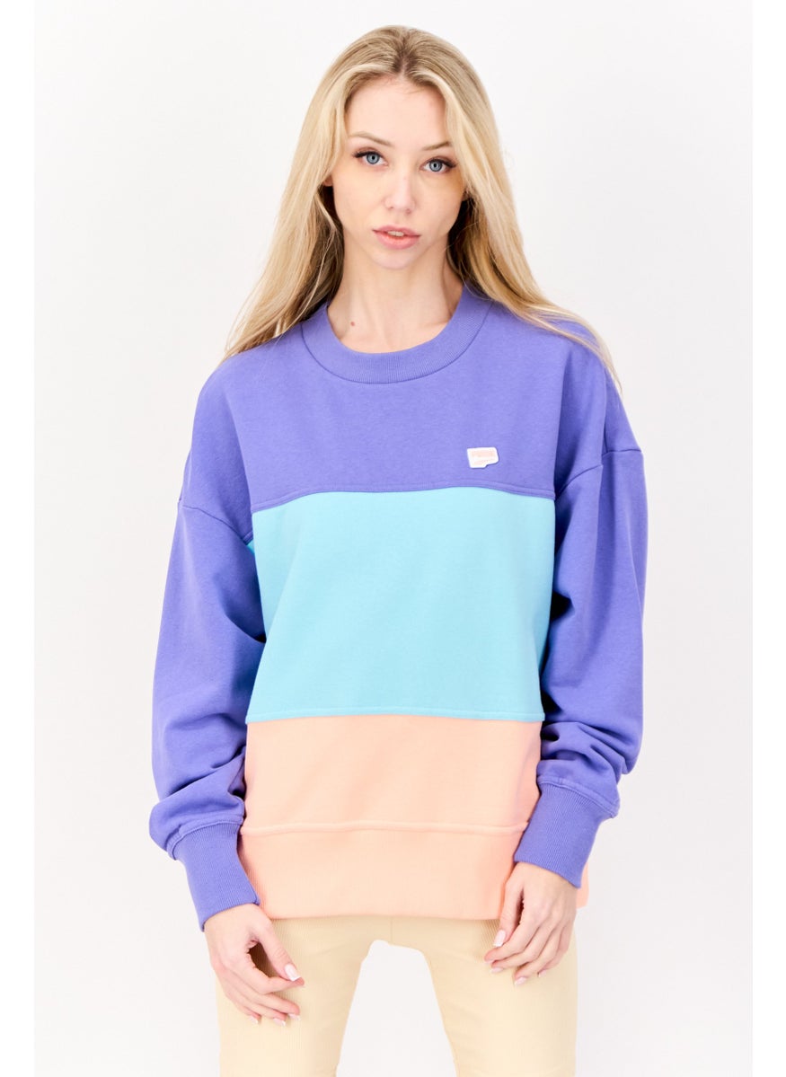 PUMA Women Sportswear Fit Long Sleeve Outdoor Sweatshirt, Multicolor  - Image 1