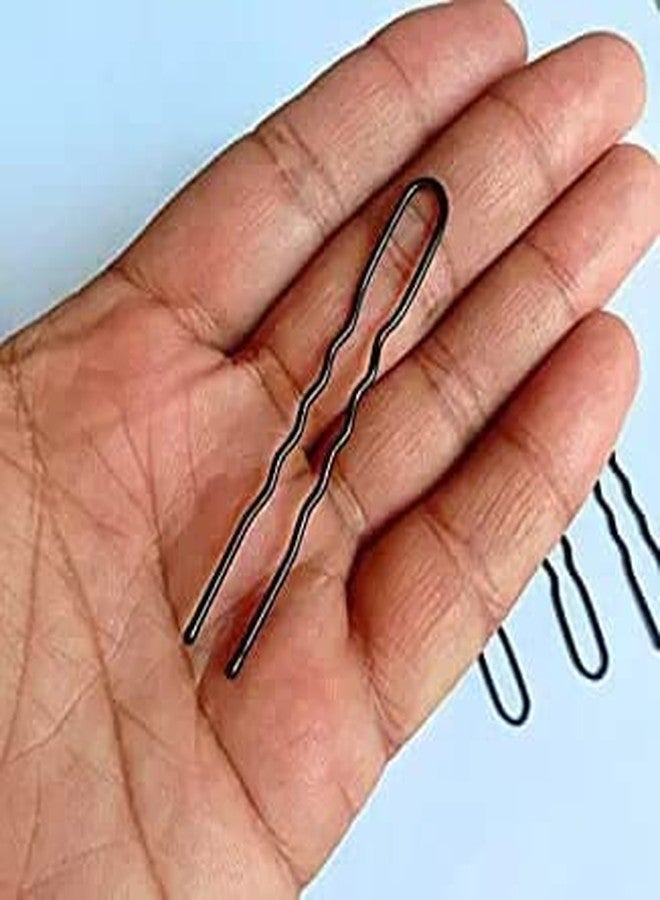 HRBS U Shaped Hair Pins Bob Pins For Women's | Wedding Occasional Hair Pins For Bun | Girls Hair Pins (100 Pc) - Image 3