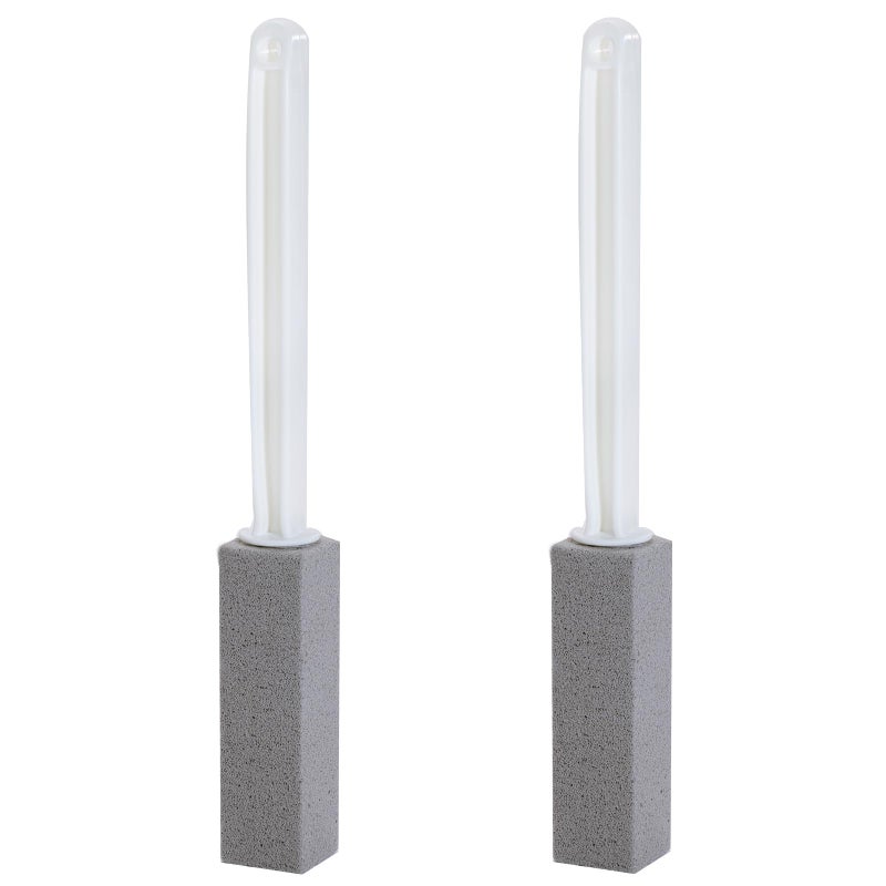 ARZQUT 2 Packs Pumice Cleaning Stone with Extra Long Handle Pumice Stone for Toilet Bowl Cleaning for Cleaning Toilets Bathtubs Grills Swimming Pools Sinks