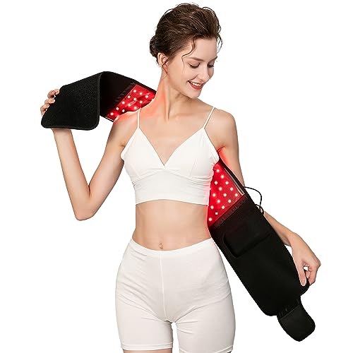 USUIE USUIE Red Light Therapy Belt Infrared Light Therapy Wrap Red Light Therapy Device for Body with Timer for Back Shoulder Waist Muscle Pain Relief for Women Men