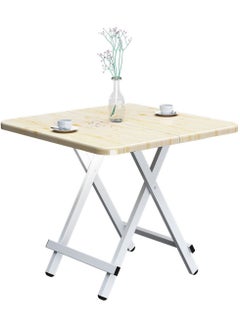 GoldenLike Portable Folding Table, Installation-Free Outdoor Picnic Table,Home Kitchen Desk for Small Space( 80 * 80 * 74cm)  - Image 1