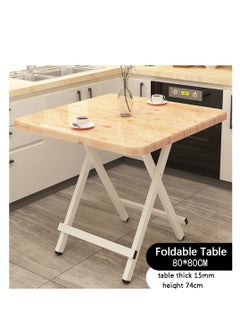 GoldenLike Portable Folding Table, Installation-Free Outdoor Picnic Table,Home Kitchen Desk for Small Space( 80 * 80 * 74cm)  - Image 3