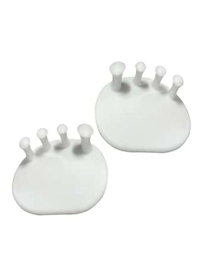 HANABASS Toe Separator And Bunion Corrector Pair White Orthotic Toe Straightener For Calf Training Foot Alignment Bunion Relief Leg Exercise - Image 1
