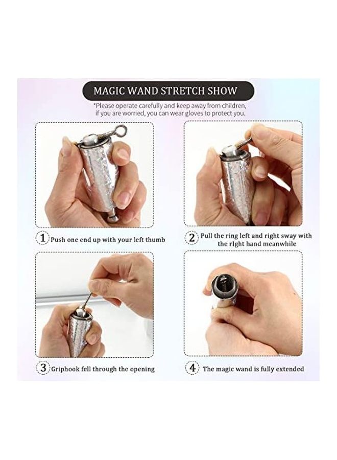 Gejoy 2-Piece Metal Appearing Cane Magic Wand Set - Image 3