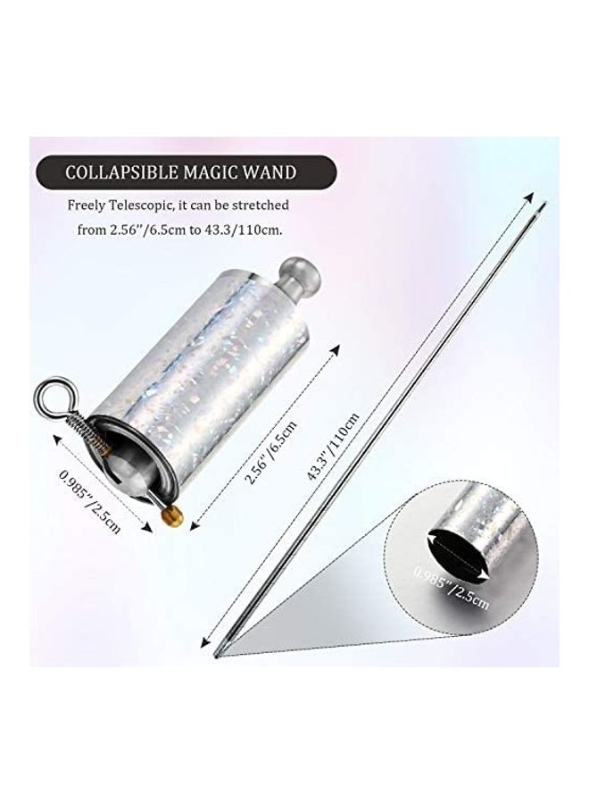 Gejoy 2-Piece Metal Appearing Cane Magic Wand Set - Image 2