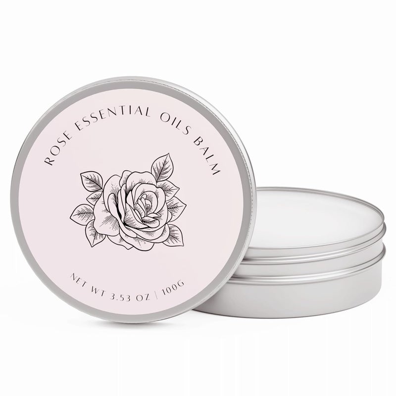 benatu benatu Rose Oil Massage Balm for Dry Skin Care Scented Body Butter with Vitamin E for Women and Men Moistening  Firming Body Oil Blends with Cedar Ylang Ylang Patchouli 353 oz