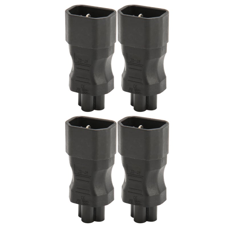 4pcs IEC320 C14 to IEC320 C5 Power Adapter Professional Copper Computer Power Adapter for PDU Chassis Power Supply - Image 1