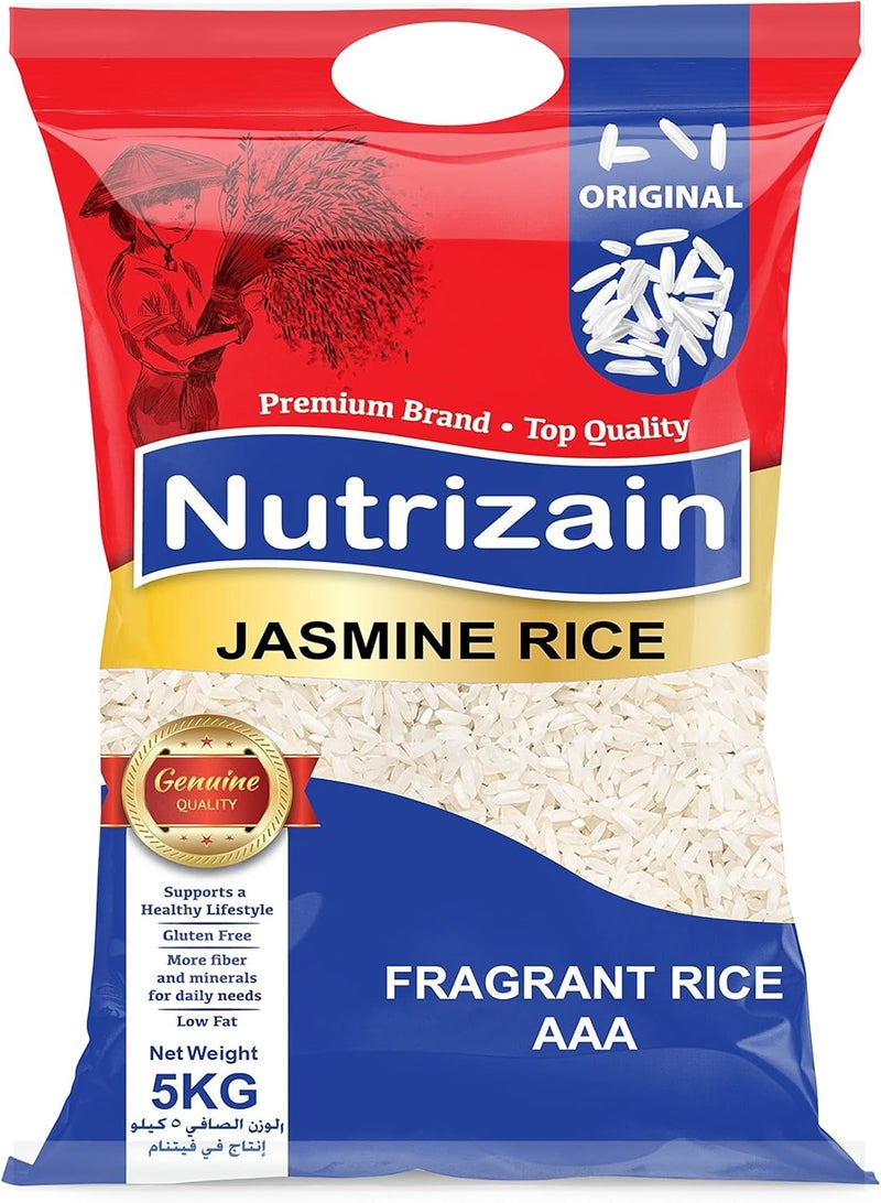 Nutrizain Jasmine Rice AAA Grade, 5 kg - Image 1