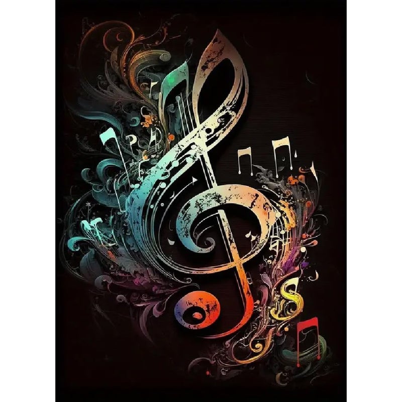 BOHADIY Diamond Painting Kits for Adults Music Diamond Art Kits for Adults,5D Painting Music DIY Full Drill Diamond Painting Gem Art and Crafts 12x16inch - Image 1