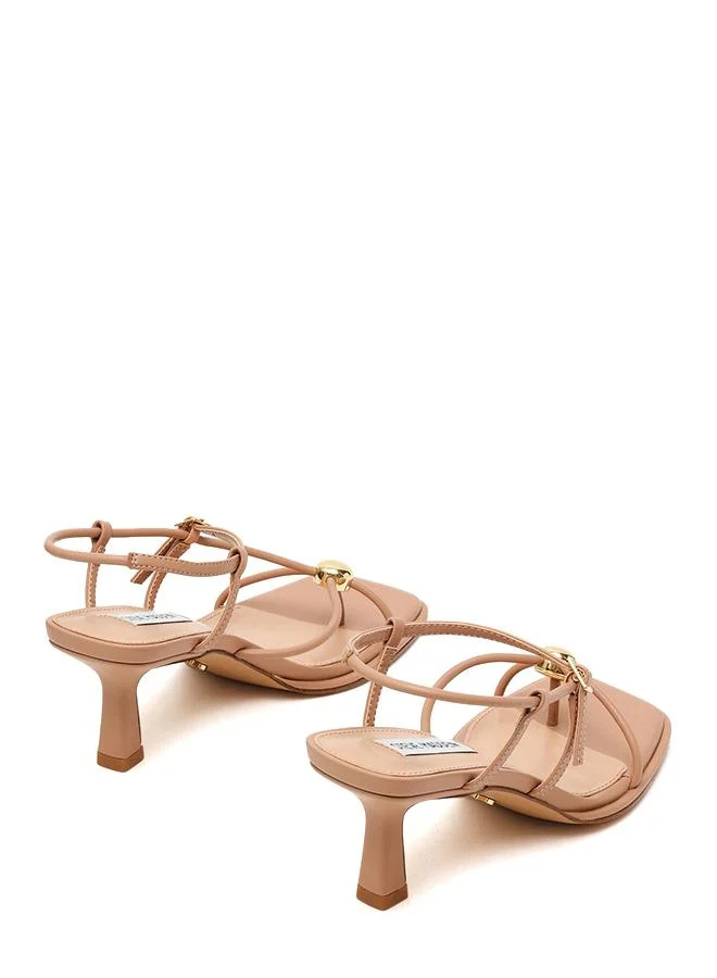 Steve Madden Jackpots Tan Women's Mid-Evening Sandals