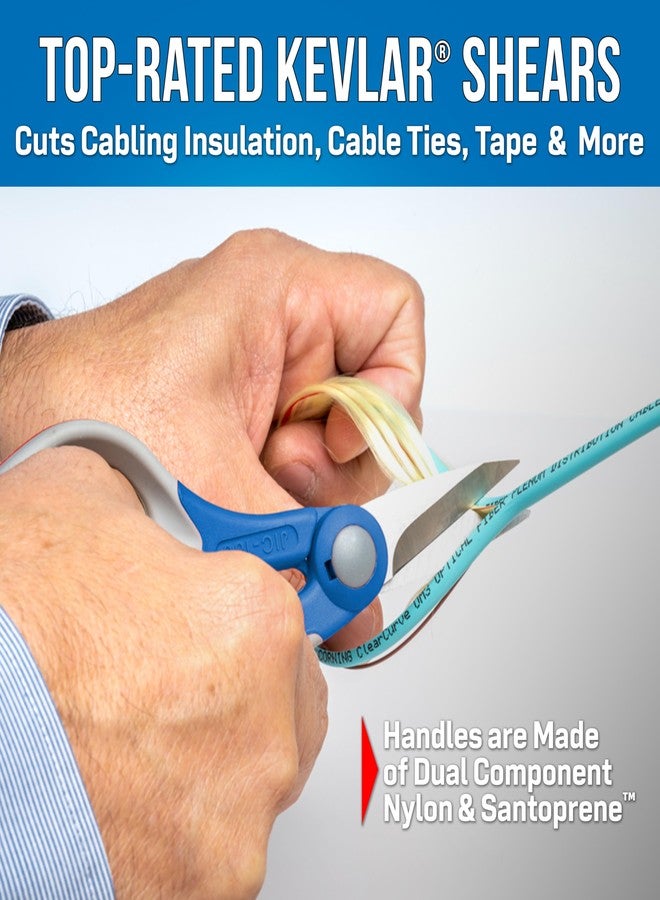 جونارد تولز مقص قطع كيفلر TK-325 من جونارد تولز مع حقيبة مصبوبة ومشبك حزام (قد يختلف اللون) - Image 3